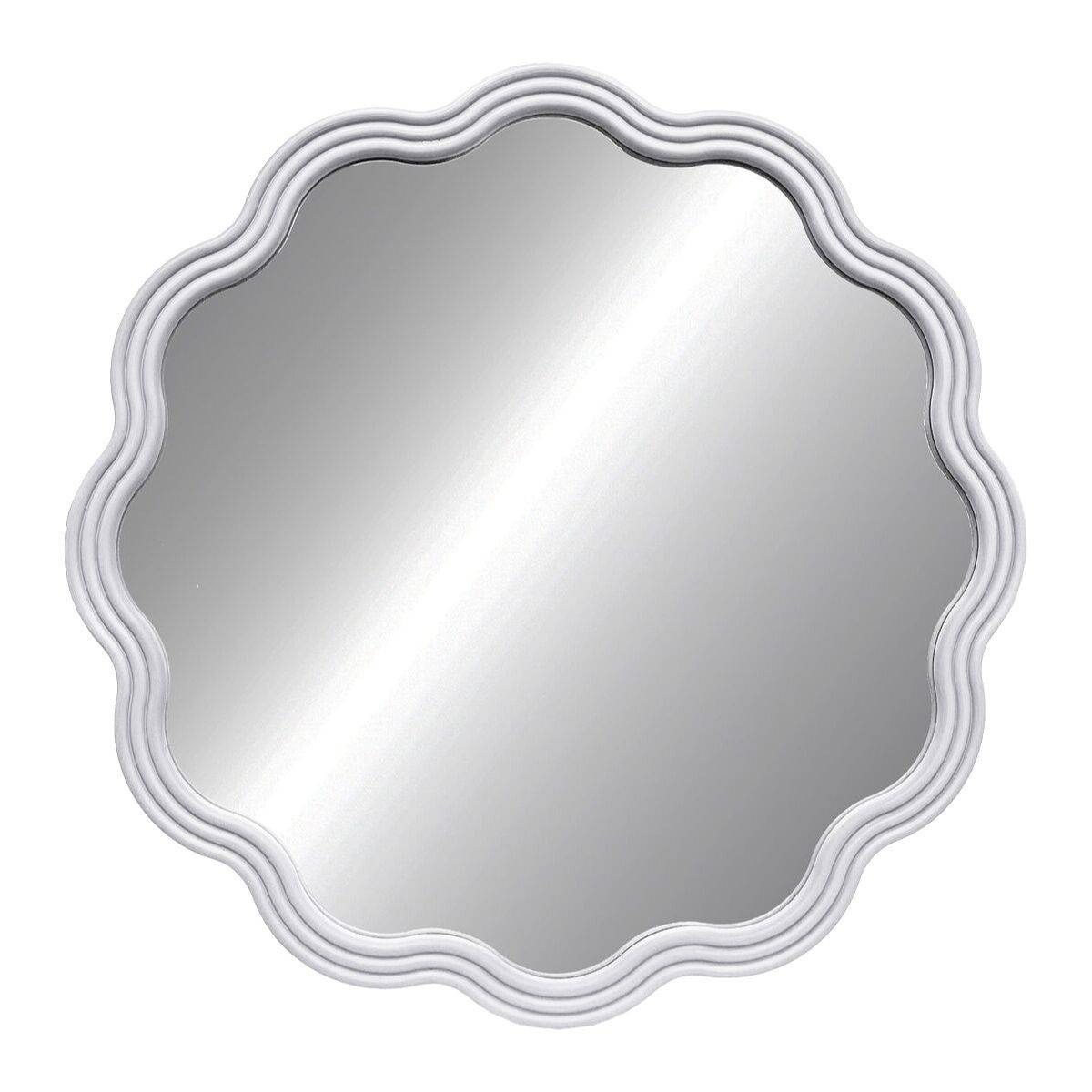 Espejo de pared Versa Blanco 3 x 60 x 60 cm
