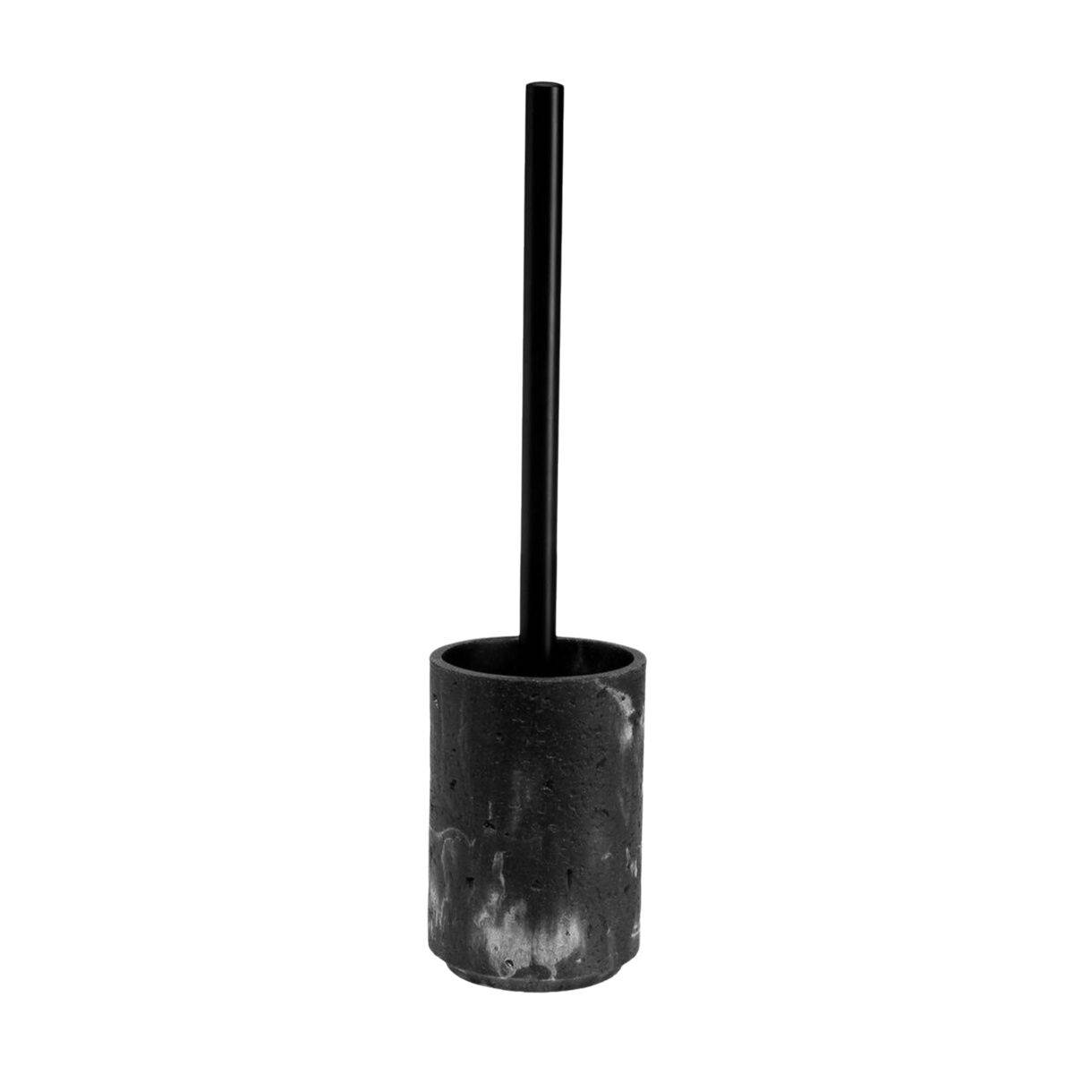 Escobilla para el Baño Versa Negro Resina Acero 9,4 x 37 x 9,4 cm