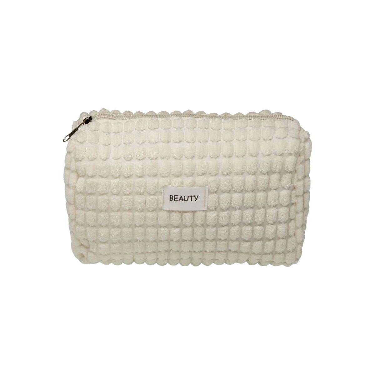 Neceser de Viaje Versa Corduroy Blanco Poliéster 8 x 11 x 18 cm