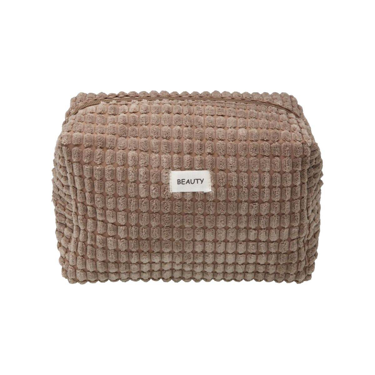 Neceser de Viaje Versa Corduroy Caqui Poliéster 12 x 16 x 24 cm