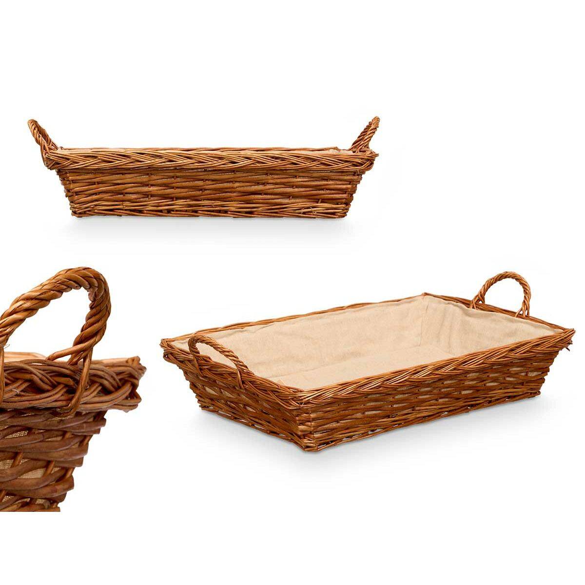 Cesta Multiusos Kipit Poliéster Mimbre Tela 50 % algodón 63 x 16 x 41 cm