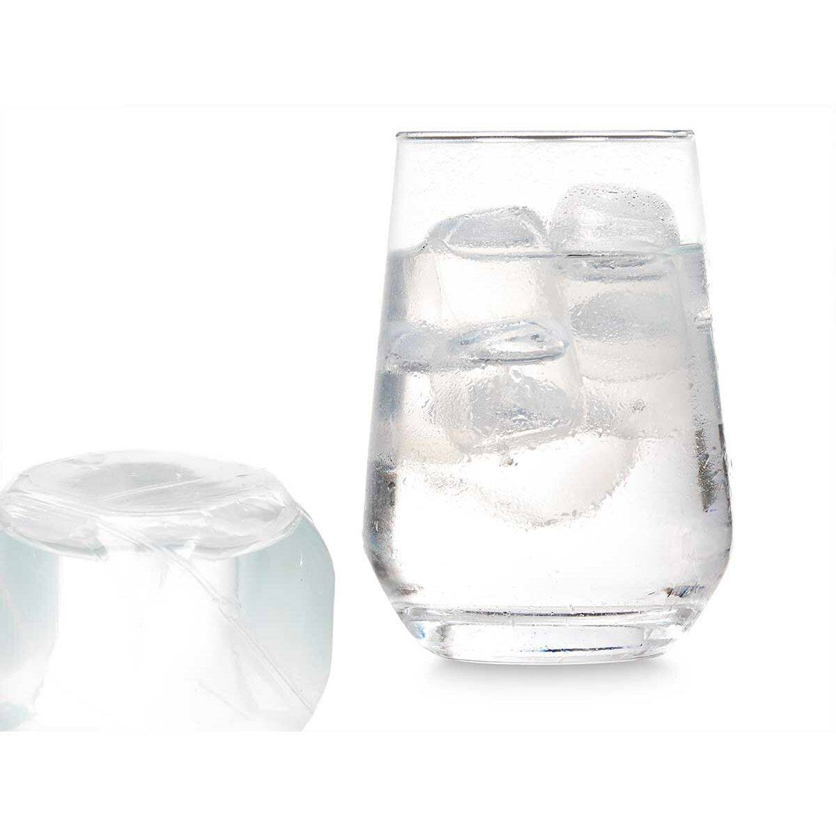 Cubitos refrigerantes reutilizables Leknes Transparente Polietileno Agua destilada 6,5 x 16 x 6,5 cm 18 Piezas (12 Unidades)