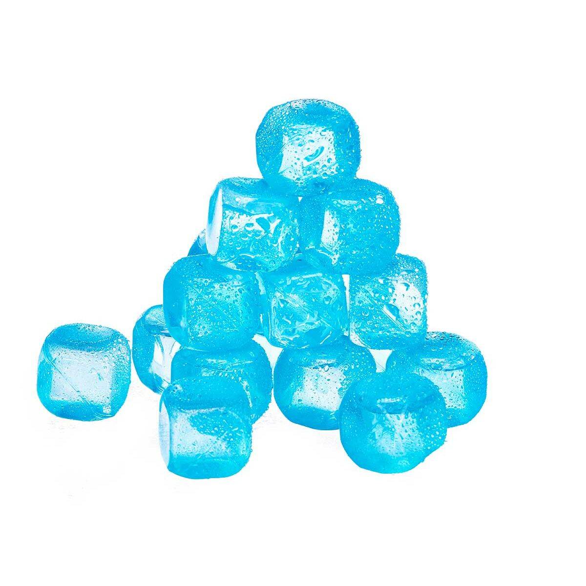 Cubitos refrigerantes reutilizables Leknes Azul Verde Naranja Rosa Polietileno Agua destilada 6,5 x 16 x 6,5 cm 18 Piezas (12 Un
