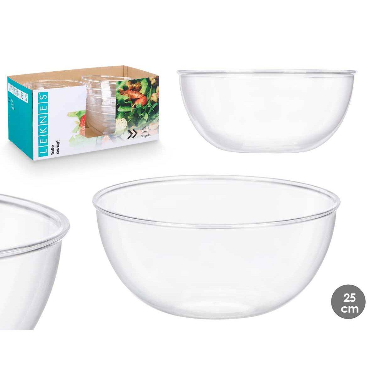 Set de Platos Leknes Transparente Plástico 3,5 L 25,5 x 12,5 x 25,5 cm (12 Unidades)