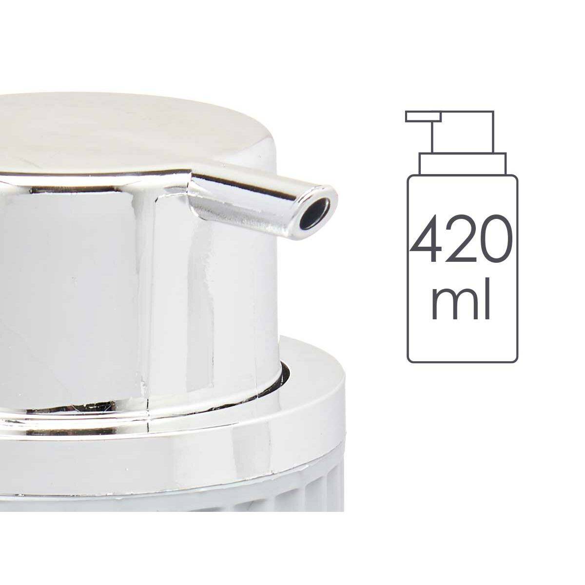Dispensador de Jabón Berilo Gris Plástico 450 ml 7 x 14,5 x 8,5 cm (16 Unidades)