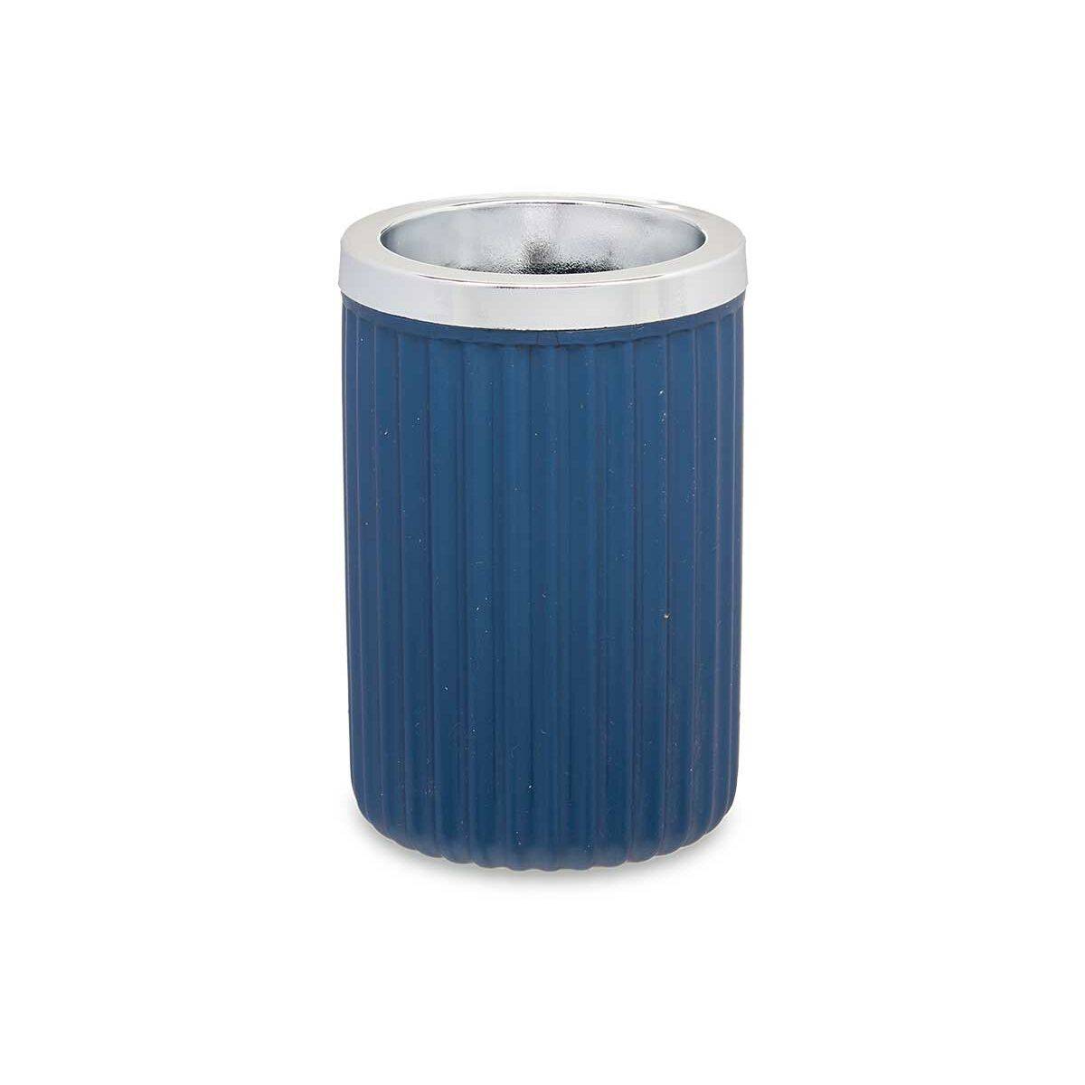 Vaso Berilo Azul Plástico 7,5 x 11,5 x 7,5 cm (16 Unidades)