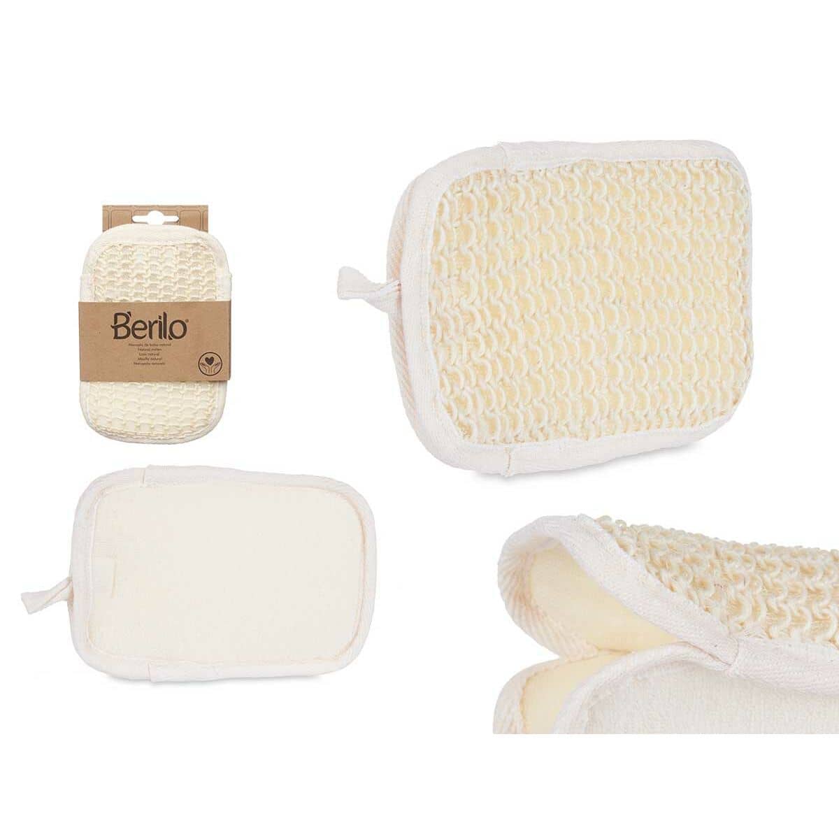 Manopla Exfoliante Berilo Blanco Beige (12 Unidades)