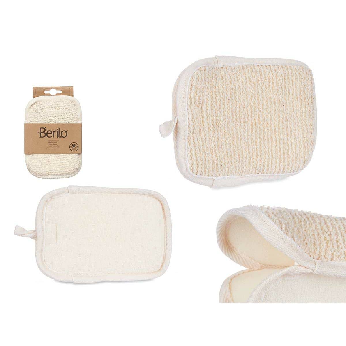Manopla Exfoliante Berilo Blanco Beige (12 Unidades)