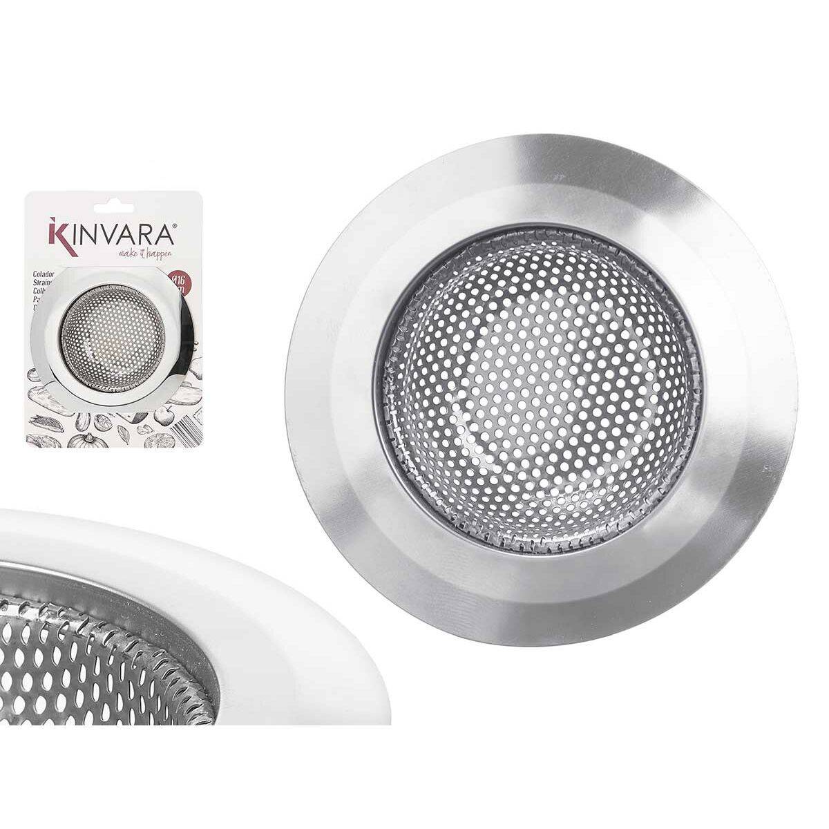 Filtro Fregadero Kinvara Plateado Acero Inoxidable Ø 16 cm (12 Unidades)