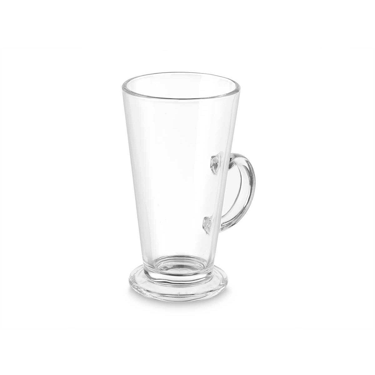 Vaso de Cristal Vivalto CAFE LATTE Transparente Vidrio 280 ml (6 Unidades)