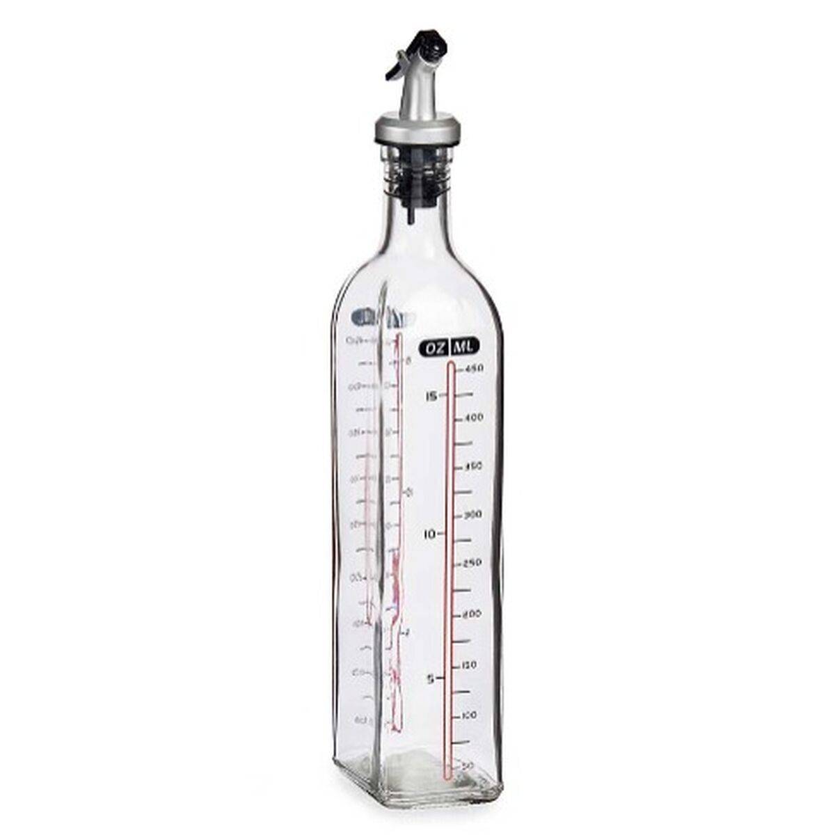 Aceitera Vivalto Transparente Vidrio Silicona Polipropileno 500 ml (12 Unidades)