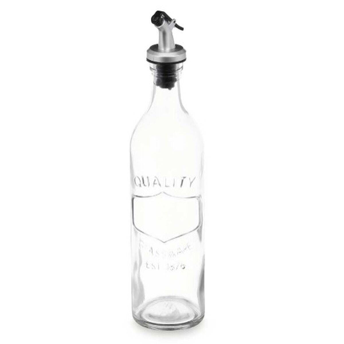 Aceitera Vivalto Transparente Vidrio Silicona Polipropileno 500 ml (12 Unidades)