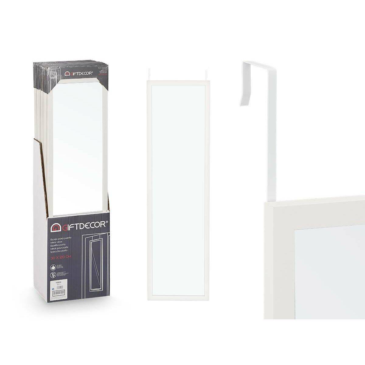 Espejo Colgante Gift Decor Blanco 30 x 120 cm (12 Unidades)