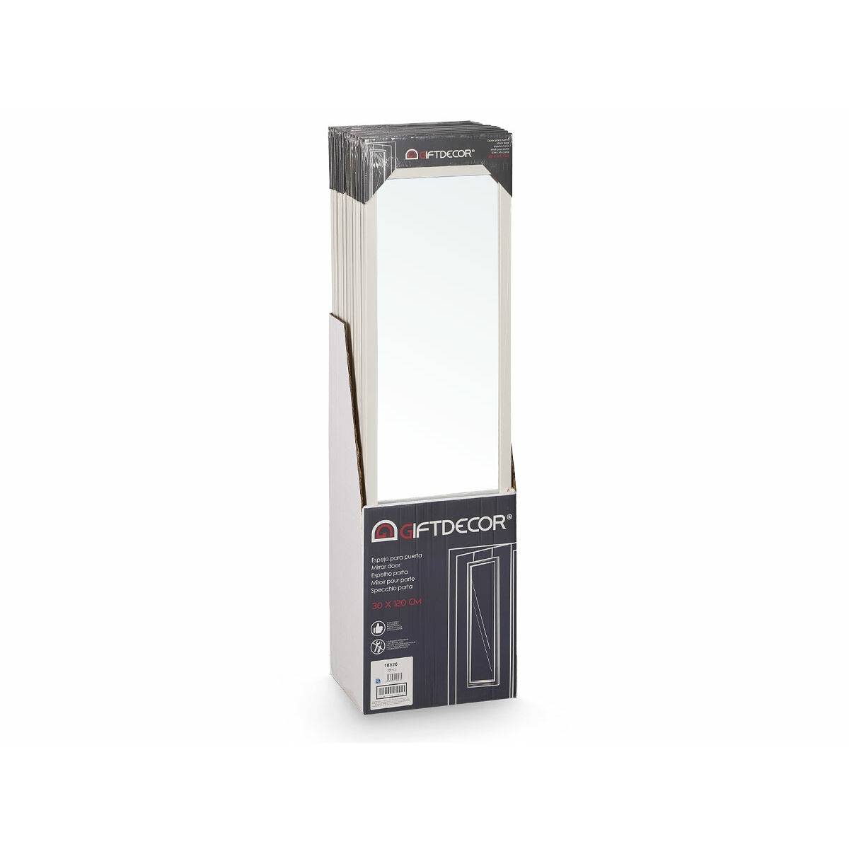 Espejo Colgante Gift Decor Blanco 30 x 120 cm (12 Unidades)