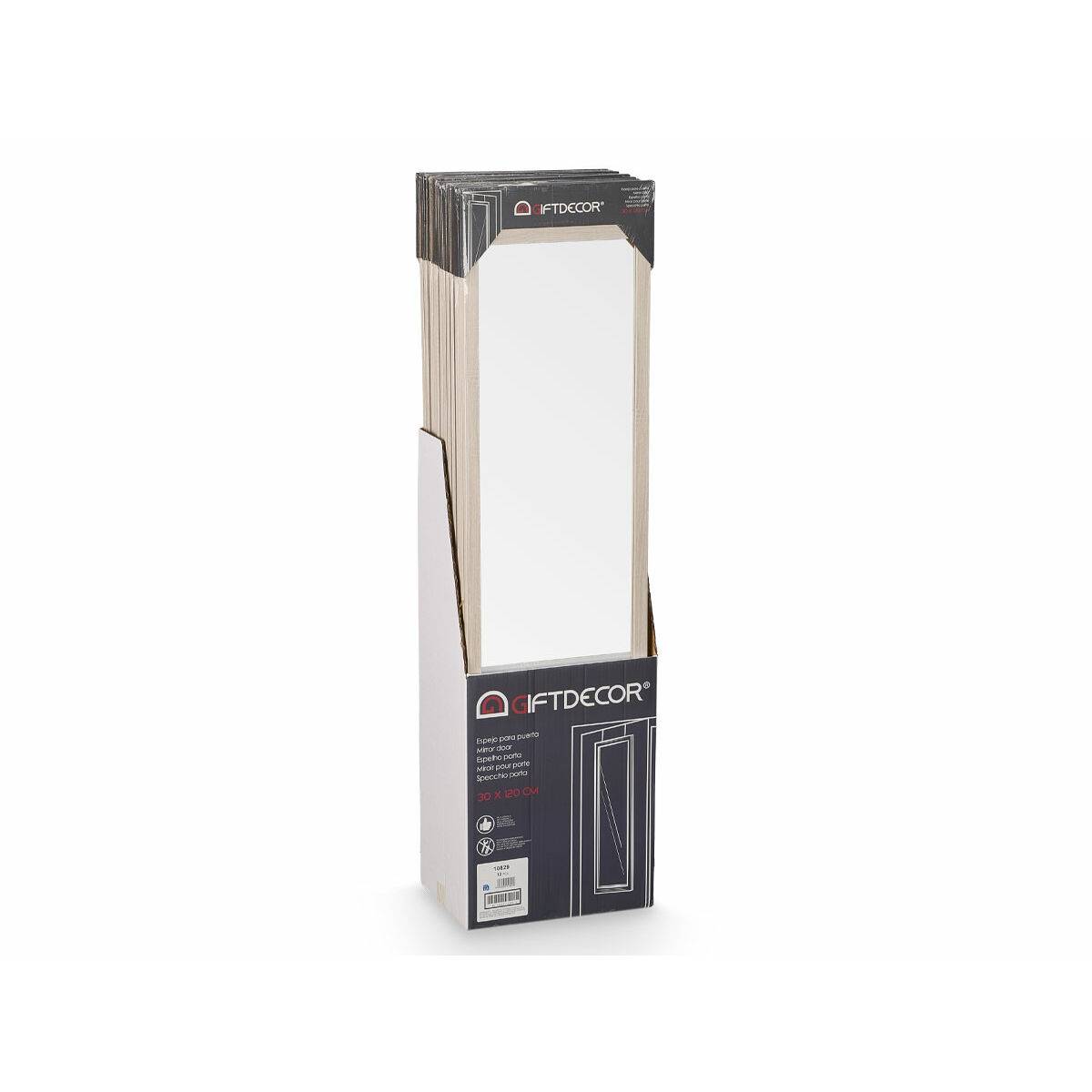 Espejo Colgante Gift Decor Blanco 30 x 120 cm (12 Unidades)