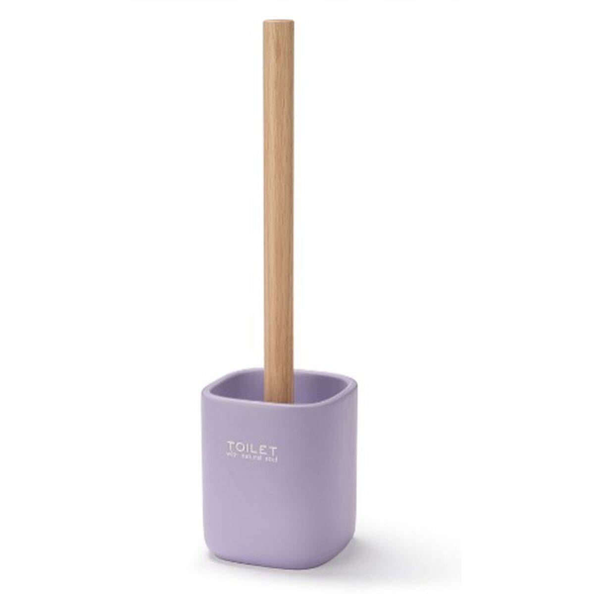 Escobilla para el Baño Berilo Blanco Verde Madera Poliresina 9,6 x 37 x 9,5 cm (6 Unidades)