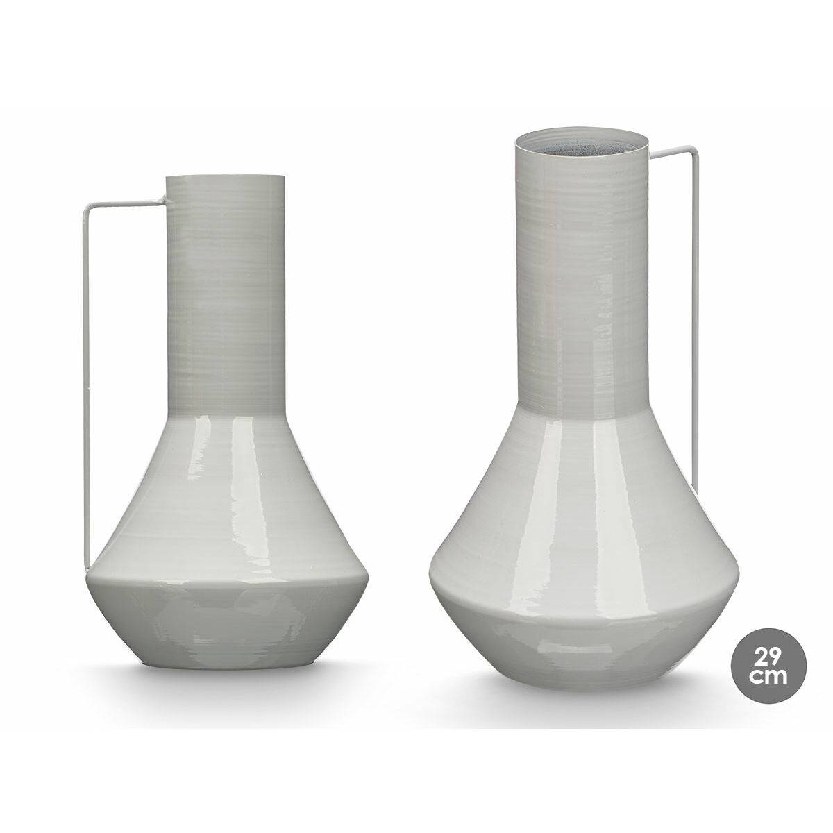 Jarrón Gift Decor Gris Hierro Cónico 17 x 29 x 7 cm (6 Unidades)