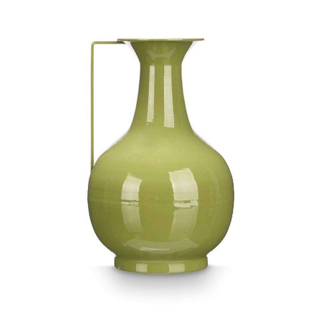 Jarrón Gift Decor Verde Hierro Bola 24 x 38 x 14,8 cm (4 Unidades)