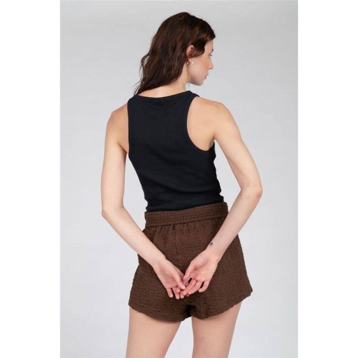 Camiseta para Mujer sin Mangas 24COLOURS Negro