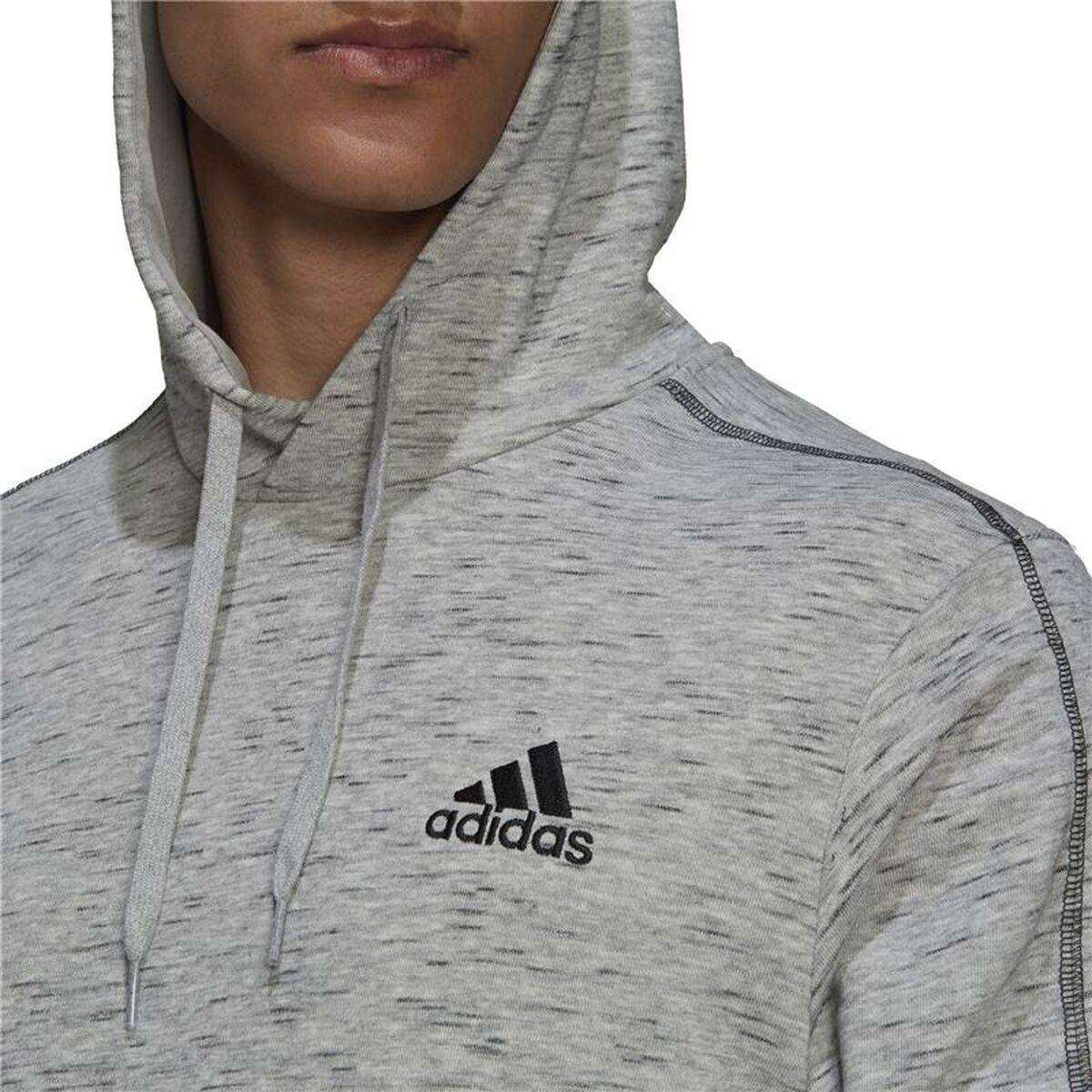 Sudadera con Capucha Hombre Adidas Essentials Gris claro