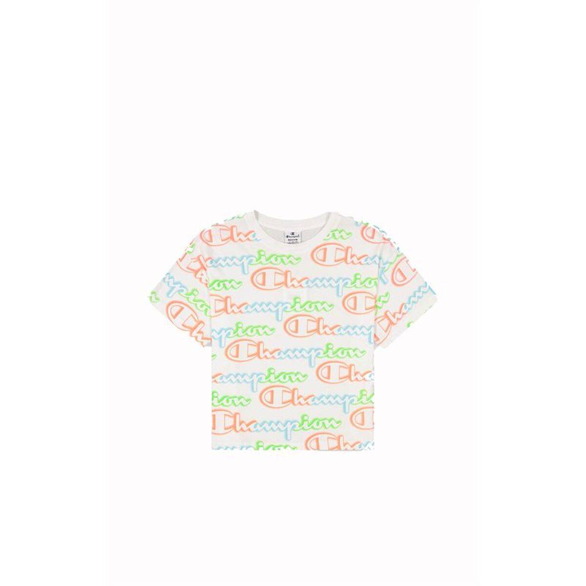 Camiseta de Manga Corta Mujer Champion Crewneck Croptop Blanco