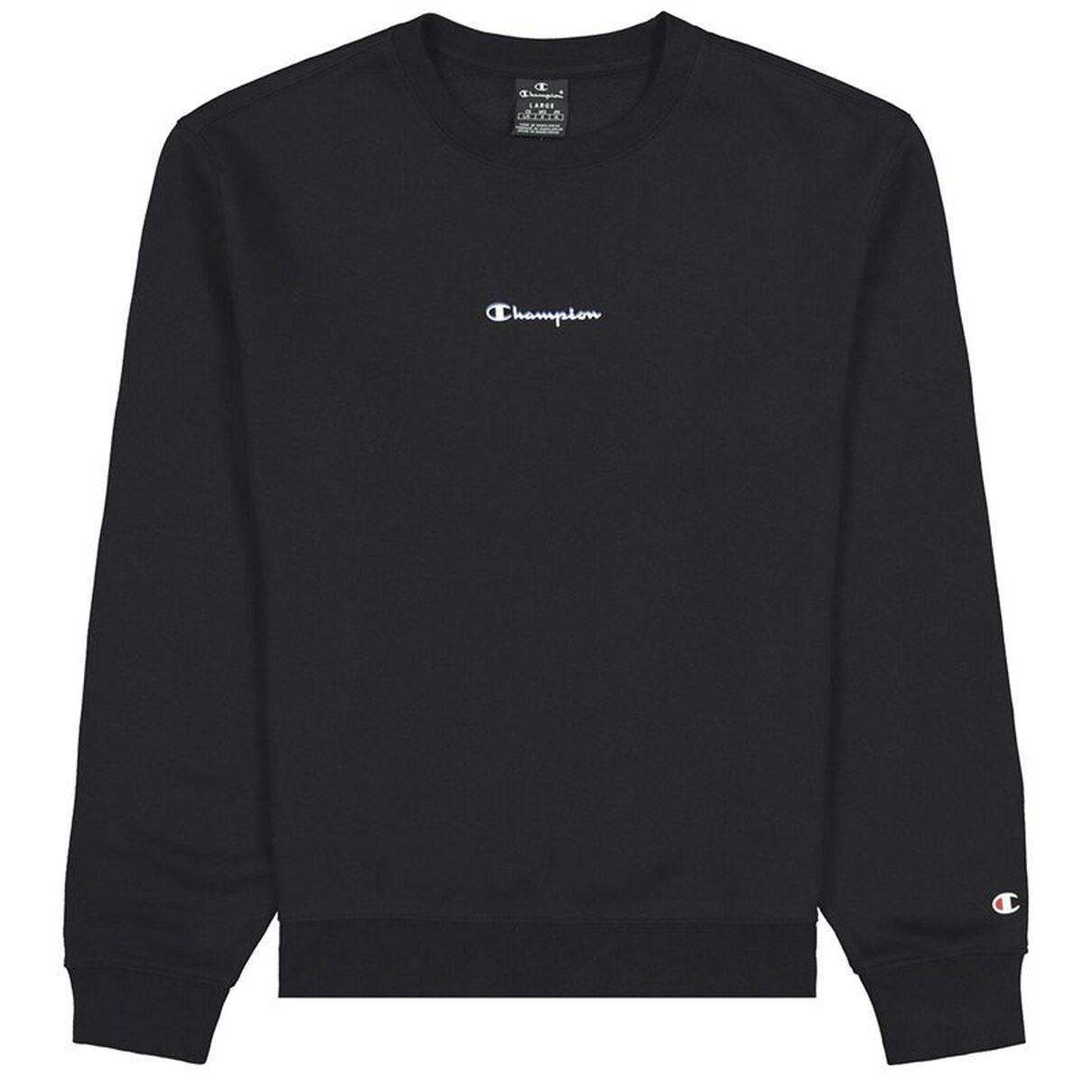 Sudadera sin Capucha Hombre Champion Basket Graphic M Negro