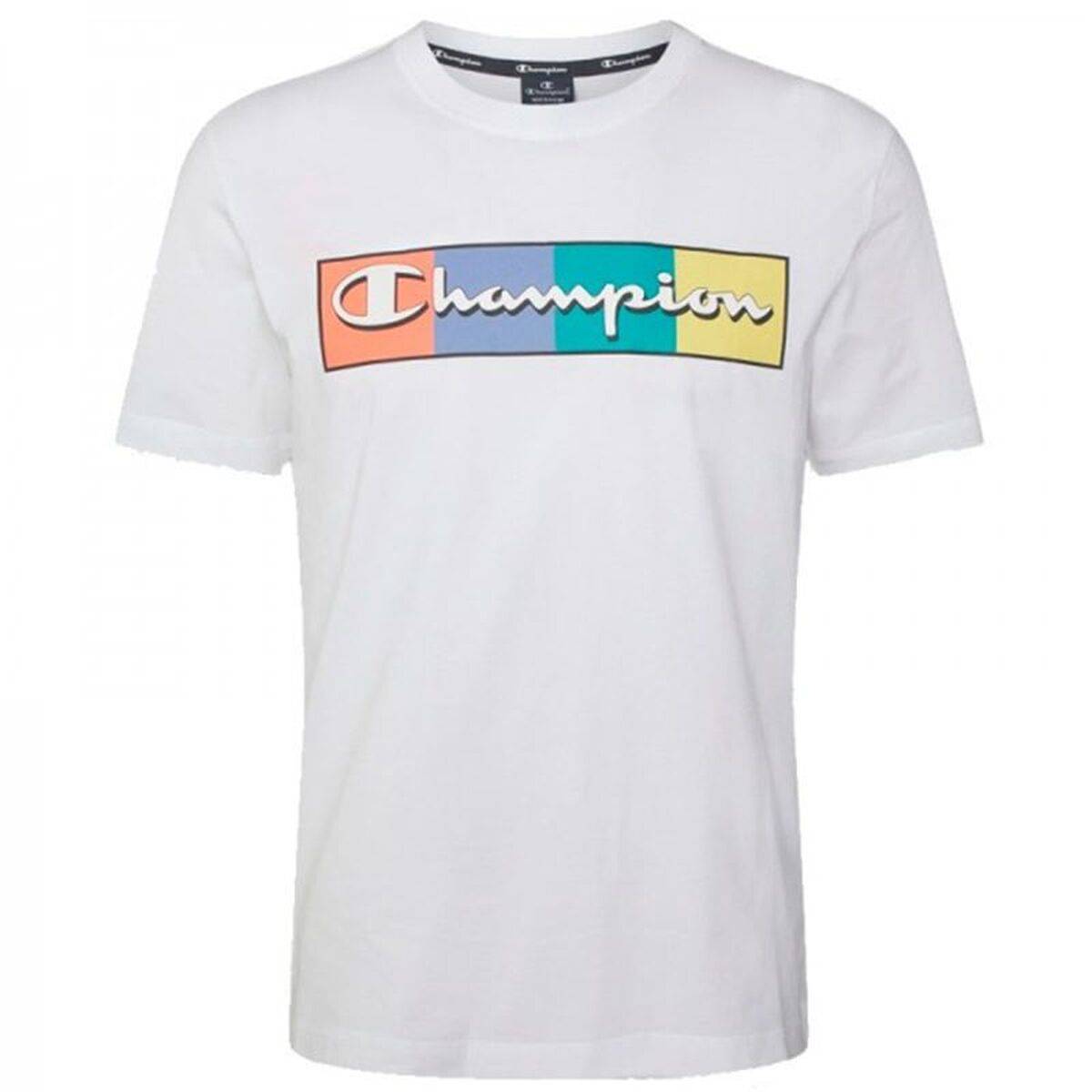 Camiseta de Manga Corta Hombre Champion Blanco
