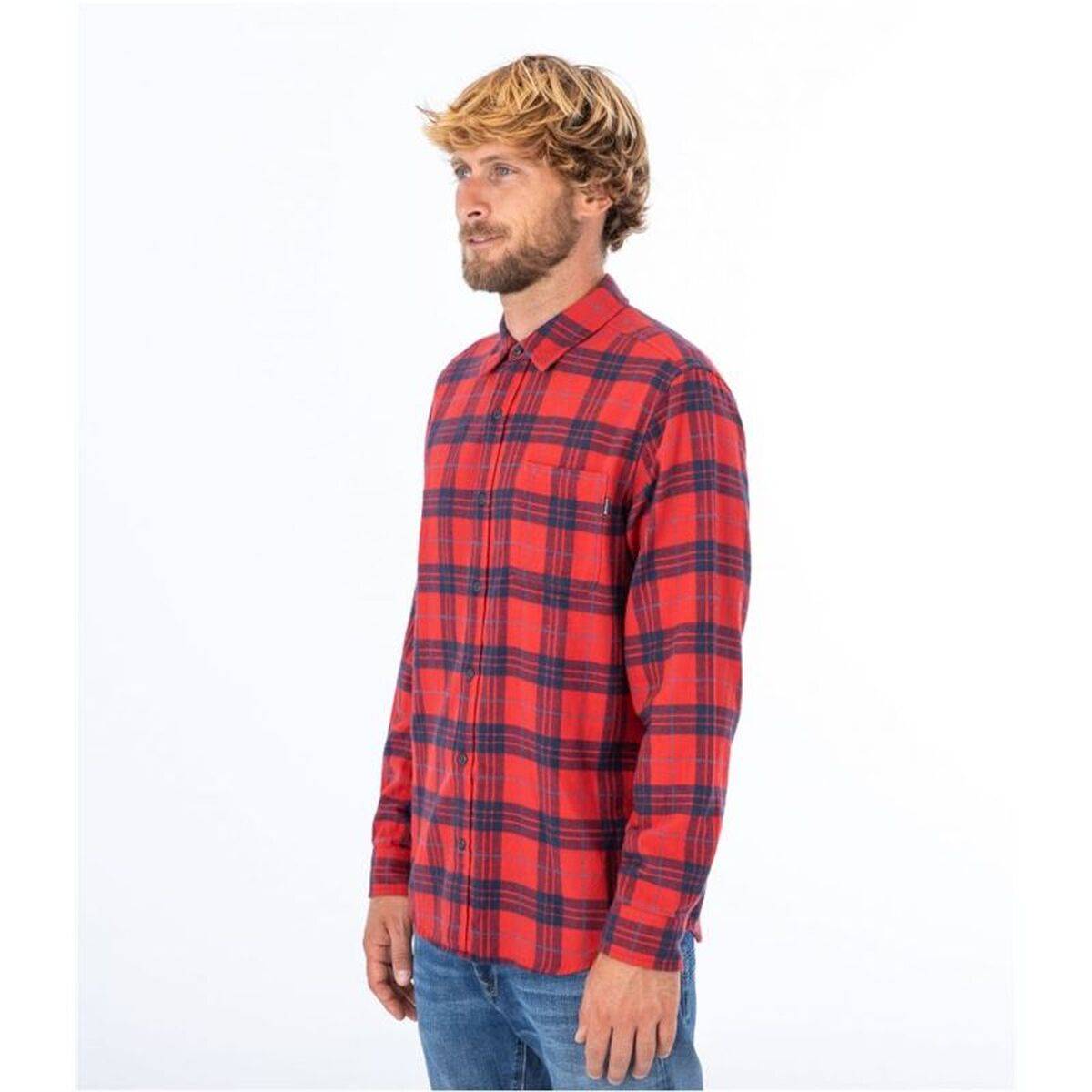Camisa de Manga Larga Hombre Hurley Portland Organic Rojo Carmesí