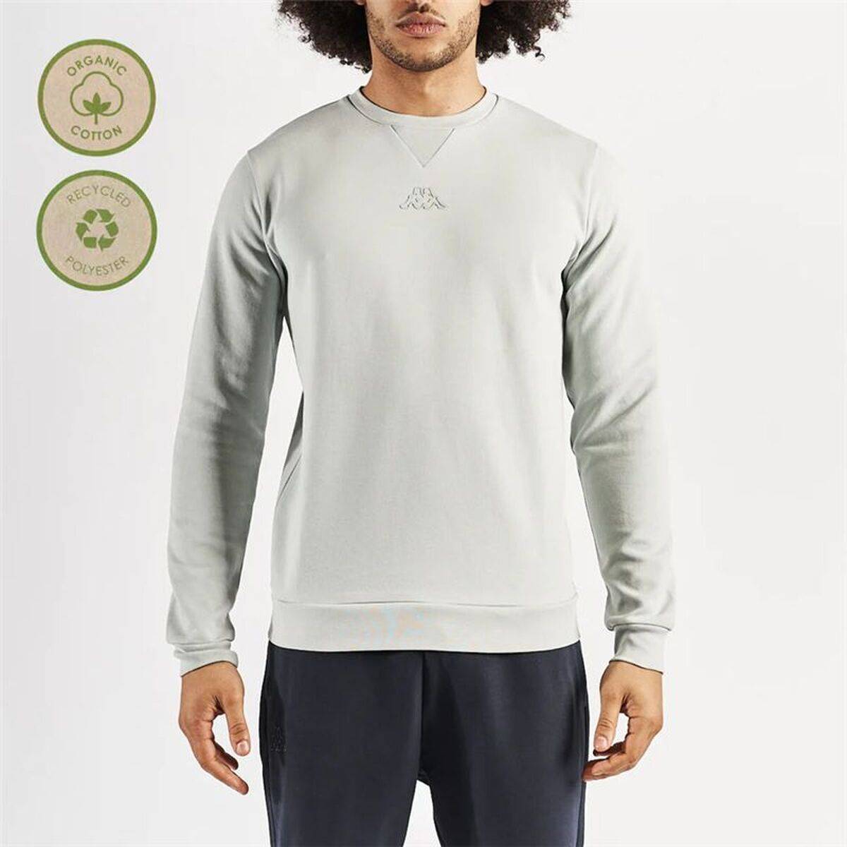 Sudadera sin Capucha Hombre Kappa Edard Life Azul claro