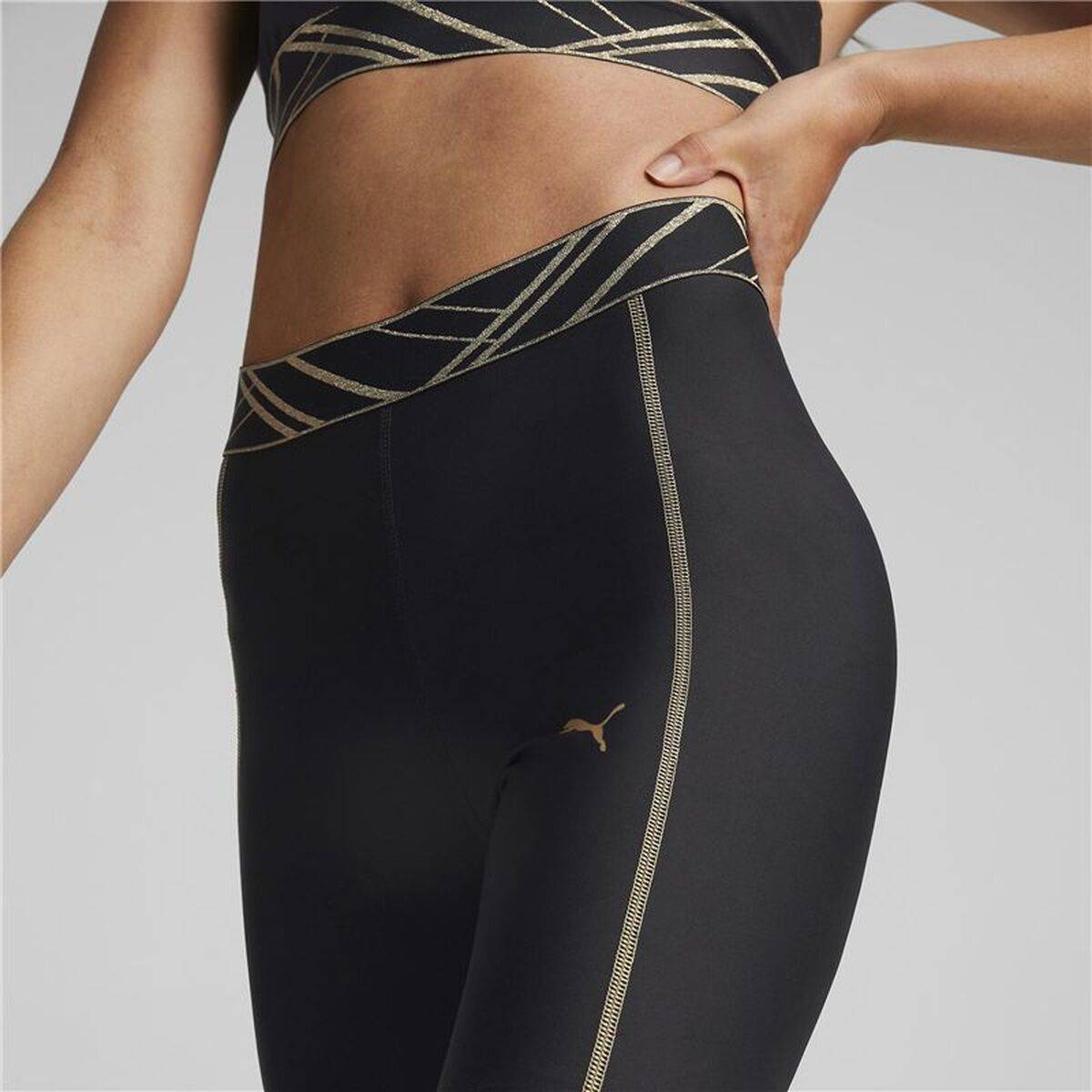 Mallas Deportivas de Mujer Puma deco Glam Negro