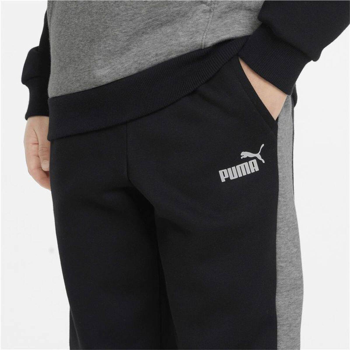 Pantalón Largo Deportivo Puma Ess Block Negro