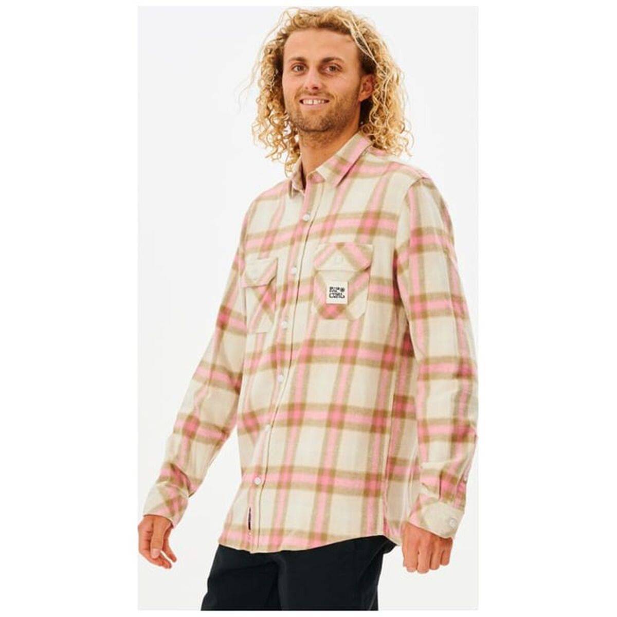 Camisa de Manga Larga Hombre Rip Curl Salt Water Culture Beige (S)