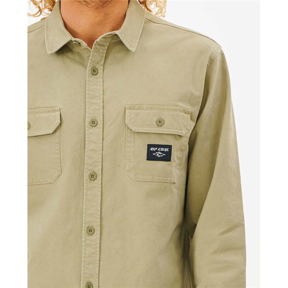 Camisa de Manga Larga Hombre Rip Curl Epic Beige (S)