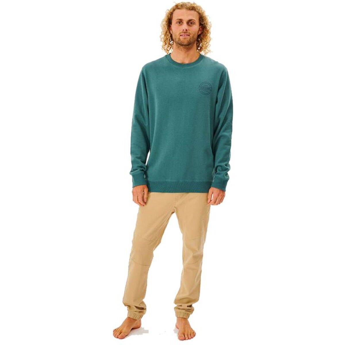 Sudadera sin Capucha Hombre Rip Curl Re Entry Crew Azul