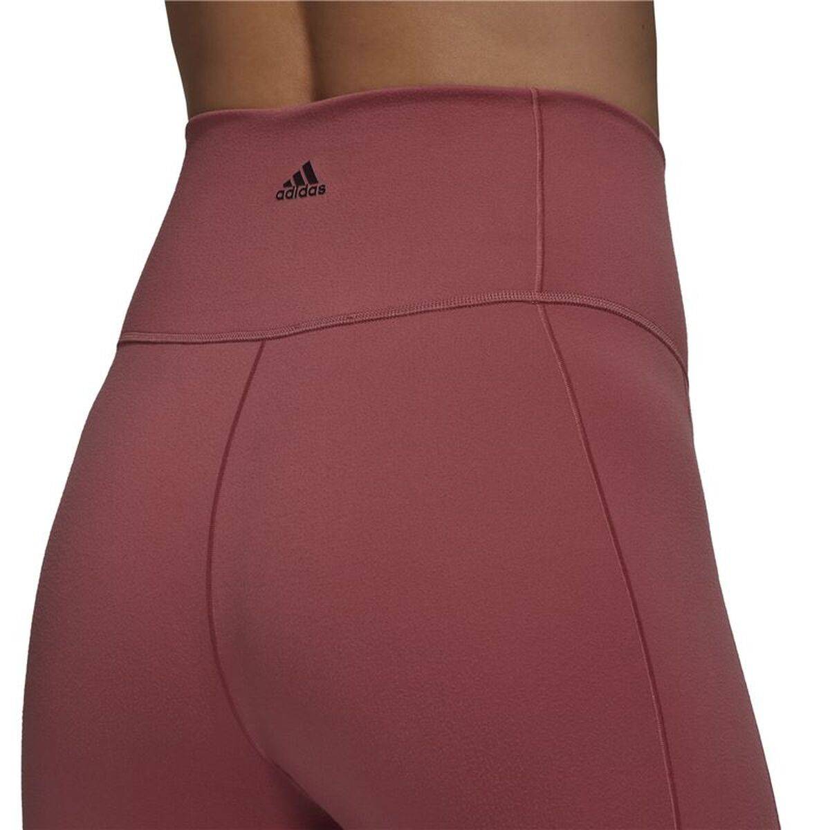 Mallas Deportivas de Mujer Adidas Studio 7/8 Marrón Rojo
