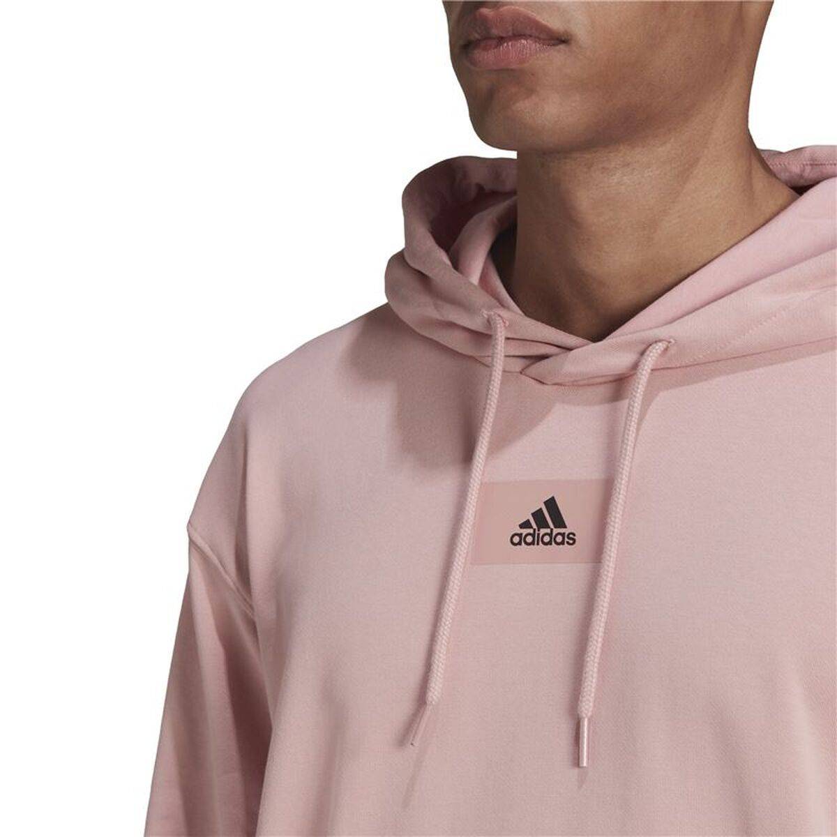 Sudadera con Capucha Hombre Adidas Essentials M Rosa