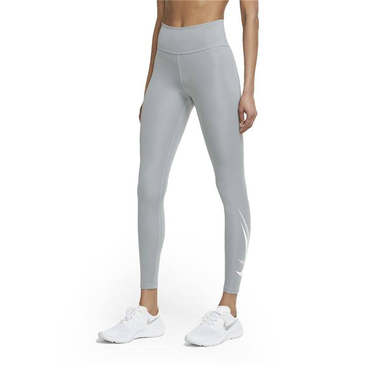 Mallas Deportivas de Mujer Nike Dri-FIT Swoosh Gris