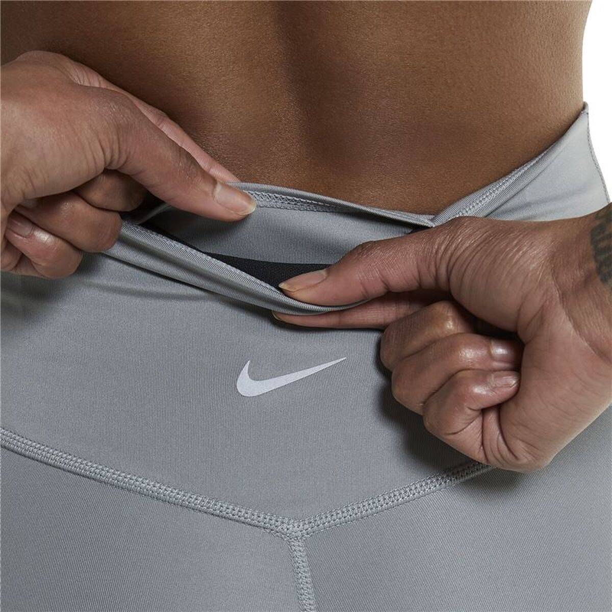 Mallas Deportivas de Mujer Nike Dri-FIT Swoosh Gris