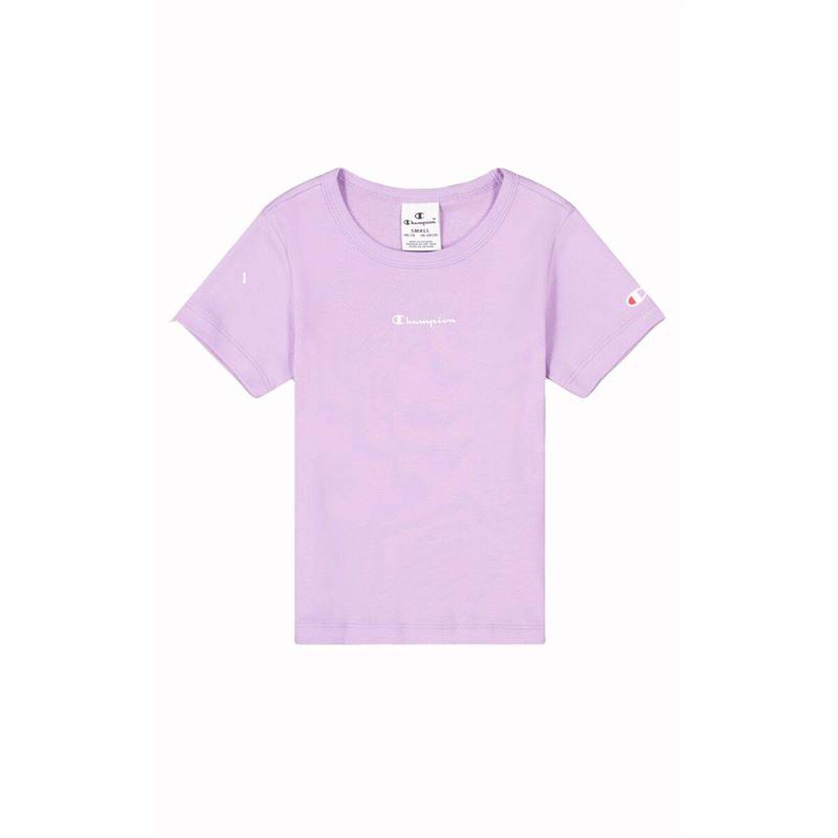 Camiseta de Manga Corta Infantil Champion Champion Crewneck Lavanda