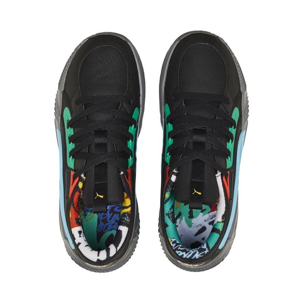 Zapatillas de Baloncesto para Niños Puma Court Rider Chaos Negro