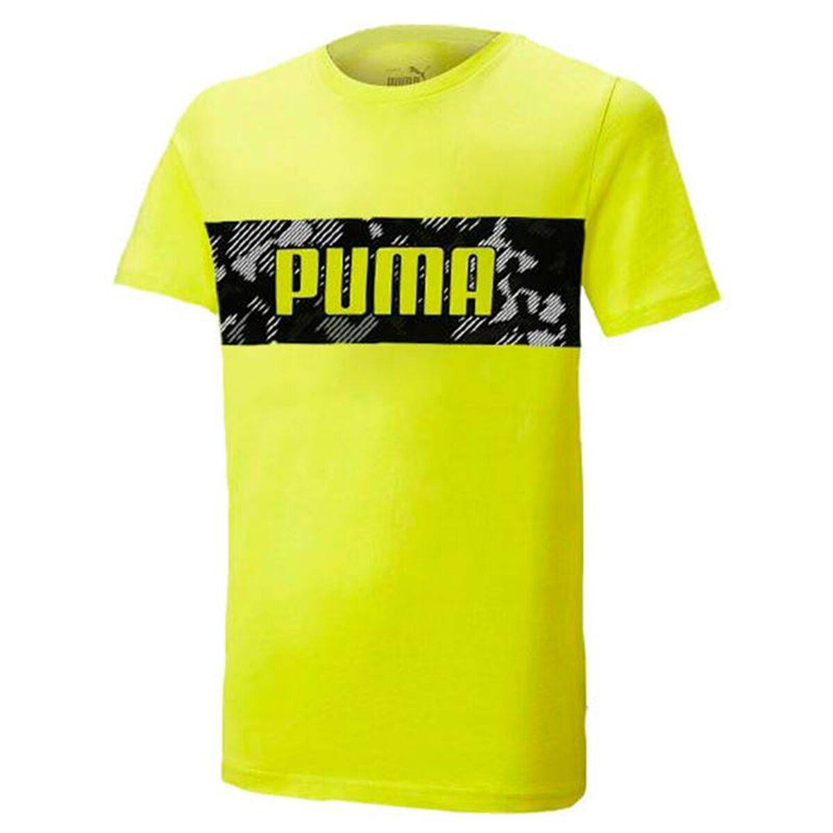 Camiseta de Manga Corta Infantil Puma 676285 40 Amarillo (7-8 Años)