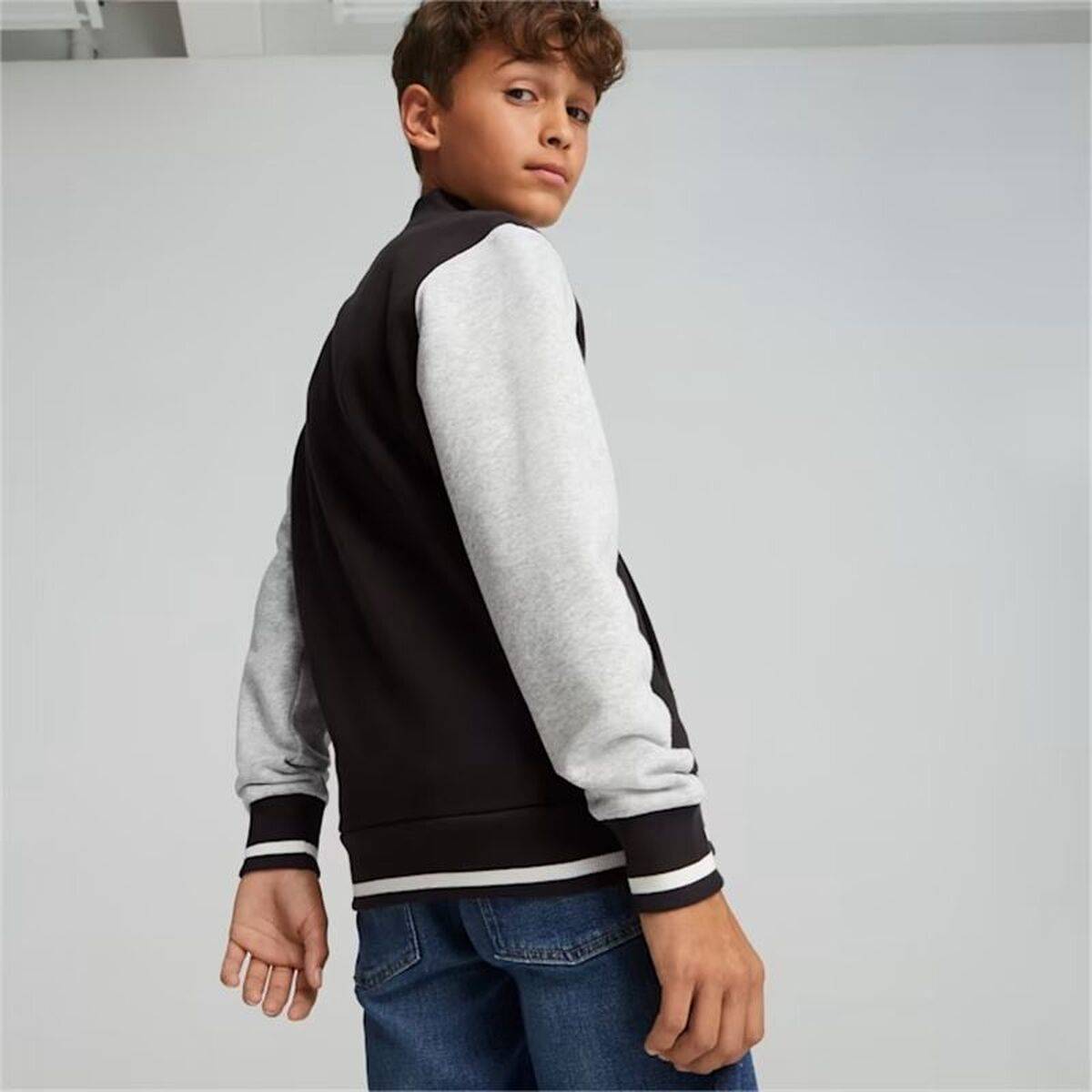 Chaqueta Deportiva para Niños Puma Squad Bomber Negro