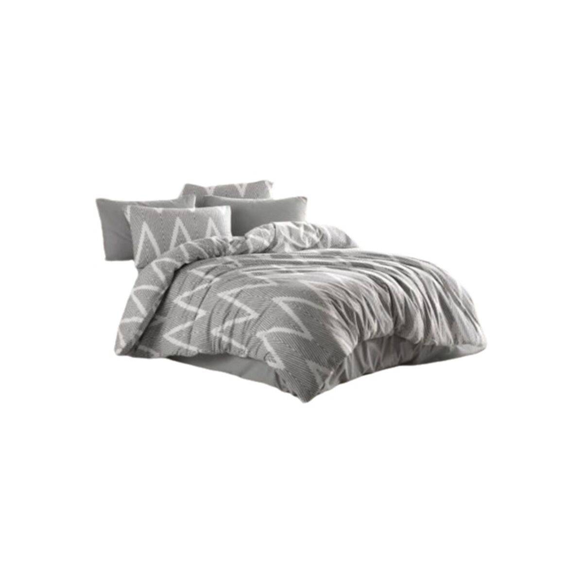 Juego de funda nórdica Gris Cama de 200 3 Piezas