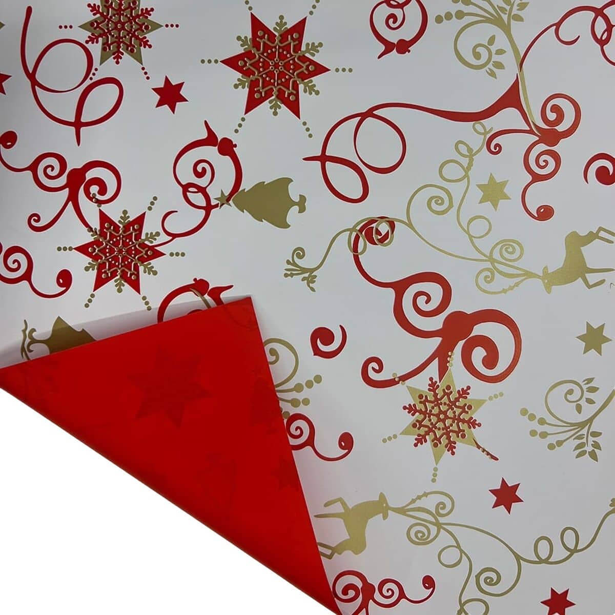 Papel de Regalo Lifetime Blanco Rojo 40 m Navidad