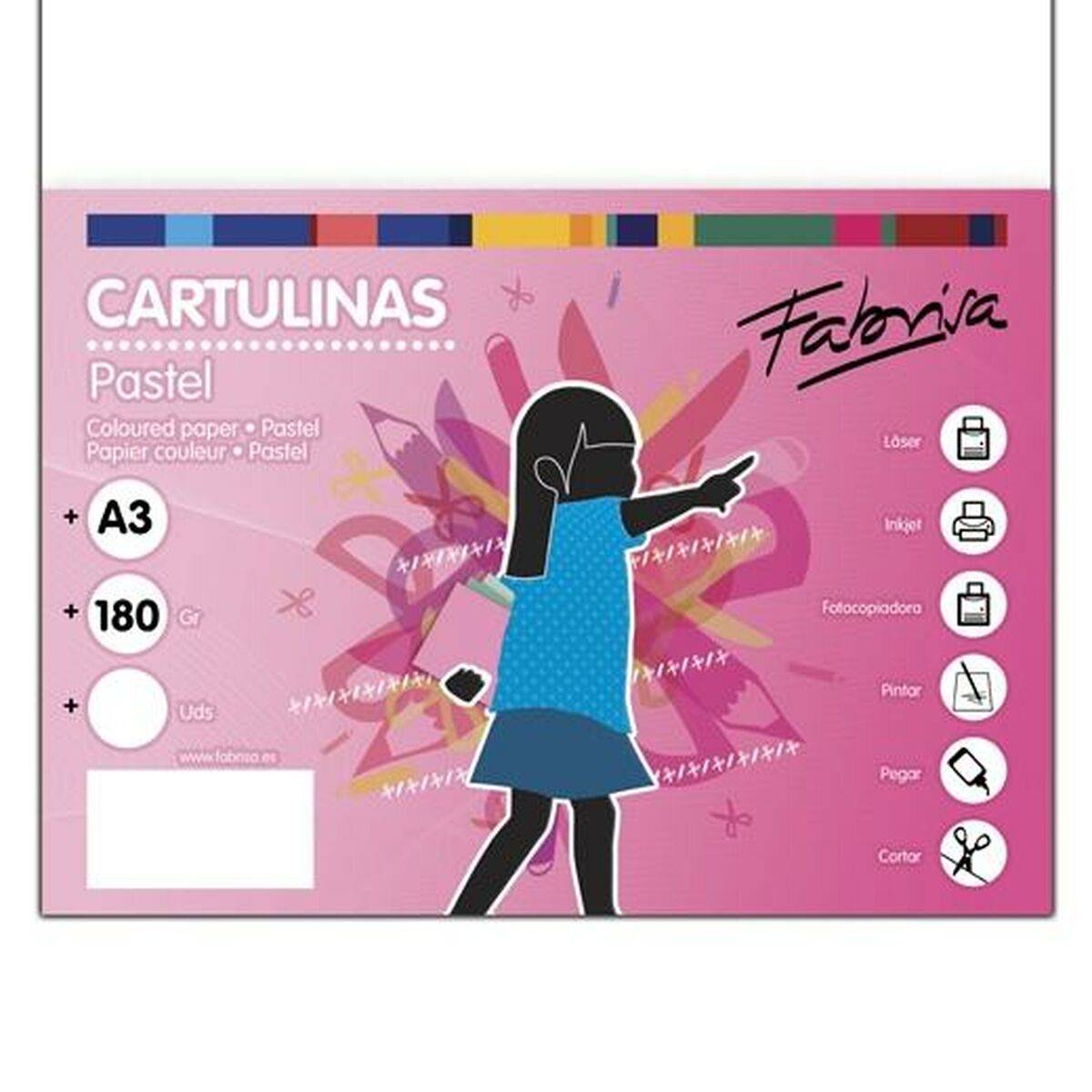 Cartulinas Fabrisa Blanco (4 Unidades)
