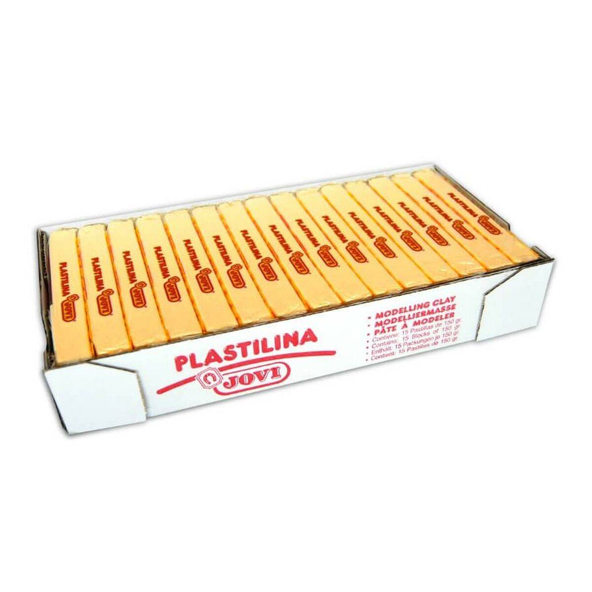 Plastilina Jovi Amarillo 150 g 15 Piezas (4 Unidades)