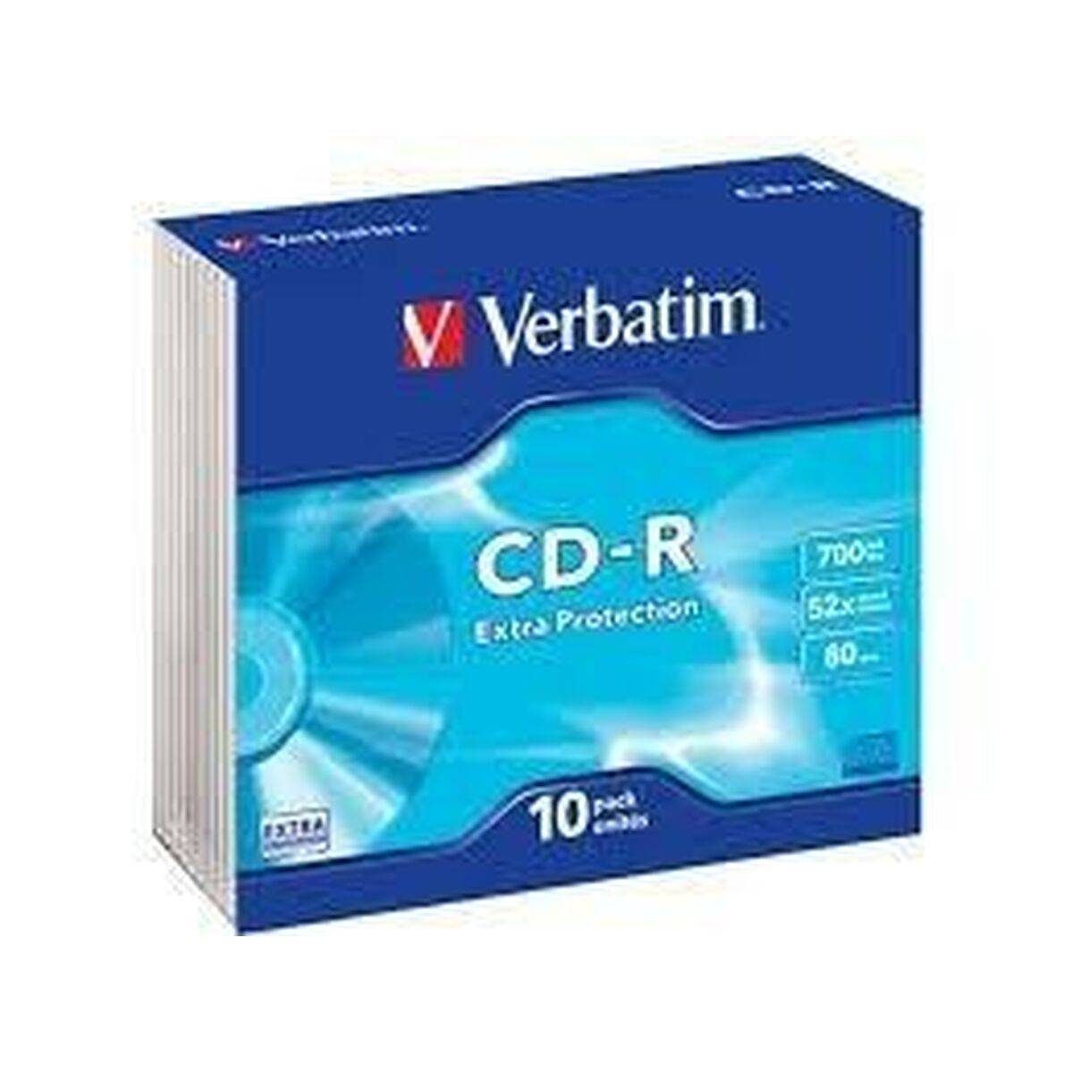 CD-R Verbatim Extra Protection 700 MB 52x 10 Piezas (10 Unidades)