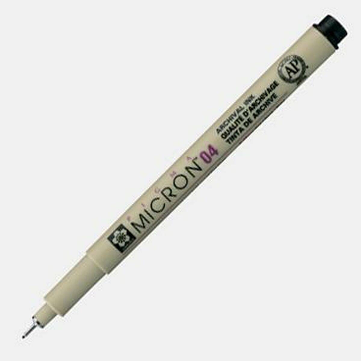 Rotuladores Talens Sakura PIGMA MICRON 04 Negro (12 Unidades)