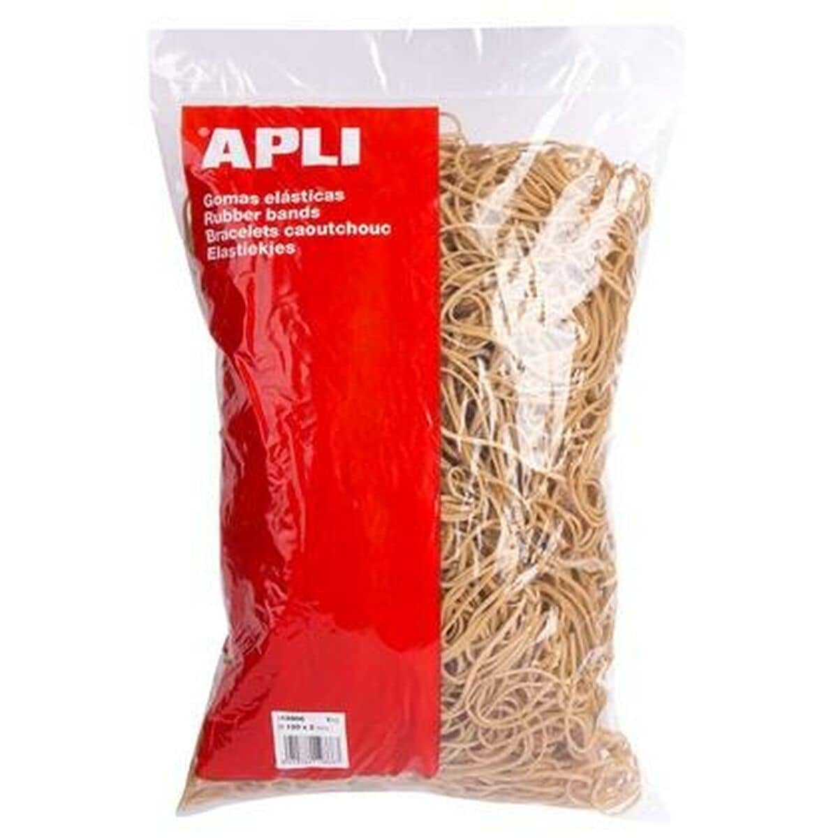 Gomas elásticas Apli Marrón 120 x 2 mm (10 Unidades)