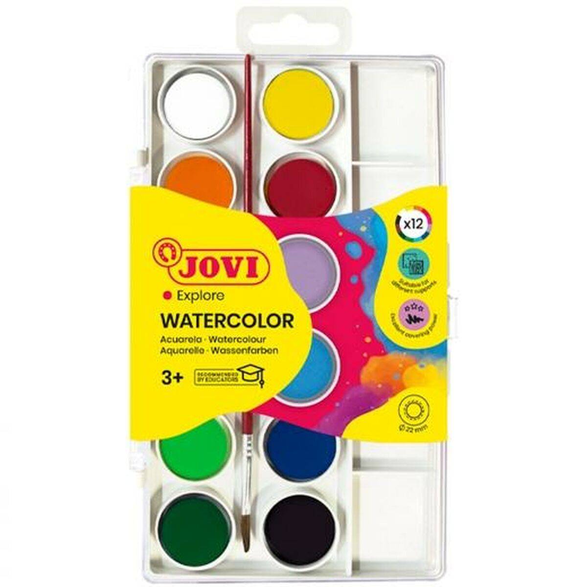 Acuarelas Jovi Multicolor (12 Unidades)